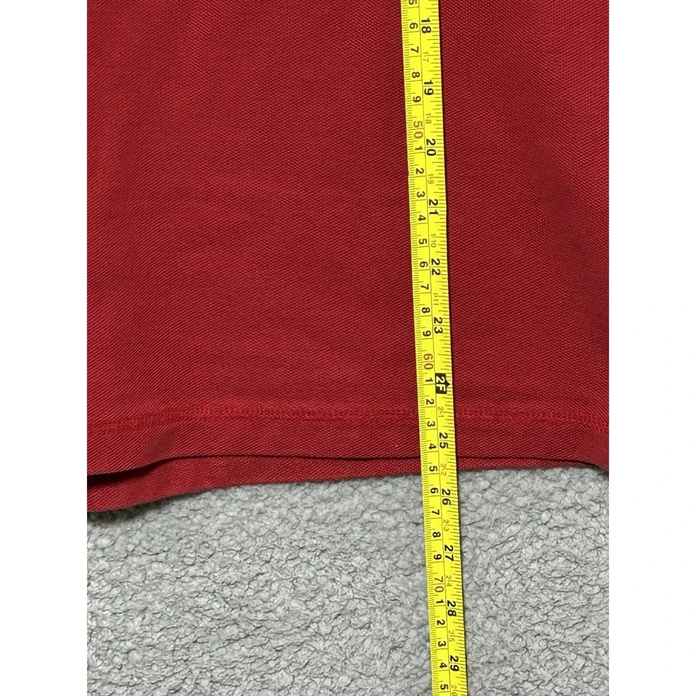 Vintage Nike Air Jordan Polo Shirt Mens L 23 Jumpman Embroidered Logo Red On Red